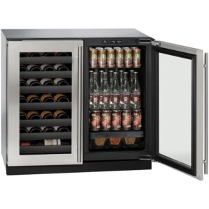 U-Line - Modular 3000 Series 31-Bottle Built-In Wine Refrigerator - Stainless Steel