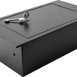 Barska - Floor Safe With Key Lock 0.22 Cubic Ft AX12656 - Black