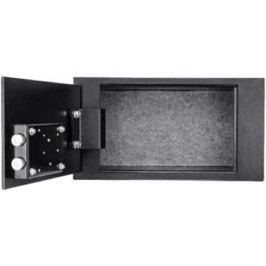 Barska - Floor Safe With Key Lock 0.22 Cubic Ft AX12656 - Black