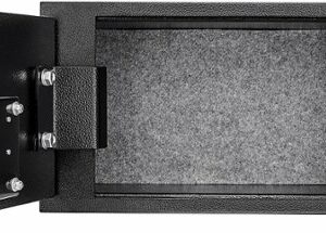 Barska - Floor Safe With Key Lock 0.22 Cubic Ft AX12656 - Black