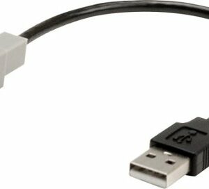 PAC - USB Port Retention Cable for Select Toyota, Scion, Lexus, and Honda Vehicles - Black