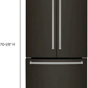 KitchenAid - 25 cu. ft. French Door Refrigerator with Interior Water Dispenser - Black Stainless Steel