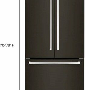 KitchenAid - 25 cu. ft. French Door Refrigerator with Interior Water Dispenser - Black Stainless Steel