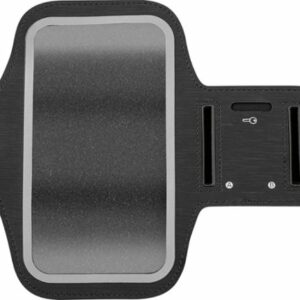 Insignia™ - Fitness Armband for Cell Phones with Screens up to 6.2" - Black