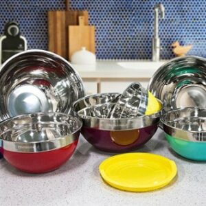 Maxi-Matic Elite Gourmet 12-Piece Mixing Bowl Set - Multi