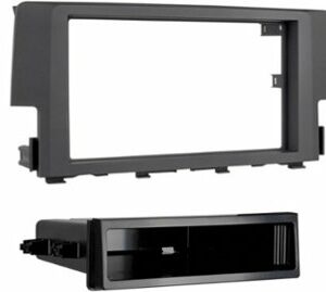 Metra - Dash Kit for Select 2016-2021 Honda Civic DIN - Matte Black