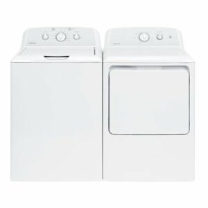 Hotpoint - 3.8 Cu. Ft. Top Load Washer - White /Gray Backsplash