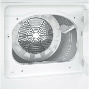 Hotpoint - 6.2 Cu. Ft. 4-Cycle Electric Dryer - White /Gray Backsplash