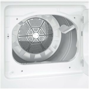 Hotpoint - 6.2 Cu. Ft. Gas Dryer - White /Gray Backsplash