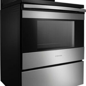 Amana - 4.8 Cu. Ft. Freestanding Electric Range - Stainless Steel