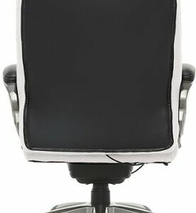 Serta - Lautner Executive Office Chair - Black with White Mesh Accents