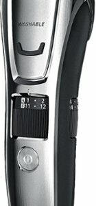 Panasonic - Men’s All-in-One Facial Beard Trimmer and Body Hair Groomer - Silver