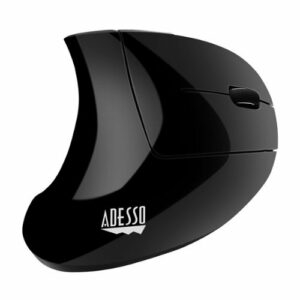 Adesso - iMouse Wireless Optical Ergonomic Mouse - Black