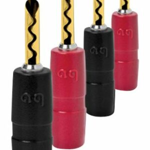 AudioQuest - Speaker Wire Terminations (4-Pack) - Red/Black