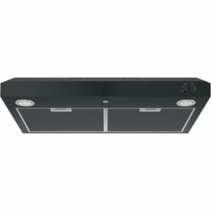 GE - 30" Convertible Range Hood - Black on Black