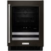 KitchenAid - 14-Bottle Wine Cooler - Black Stainless Steel