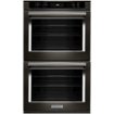 KitchenAid - 27" Built-In Double Electric Convection Wall Oven - Black Stainless Steel