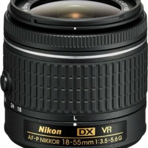 Nikon - AF-P DX NIKKOR 18-55mm f/3.5-5.6G VR Zoom Lens for APS-C F-mount cameras - Black