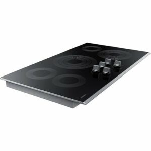 Samsung - 36" Electric Cooktop with WiFi and Rapid Boil - Stainless Steel