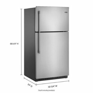 Maytag - 21.2 Cu. Ft. Top-Freezer Refrigerator - Stainless Steel