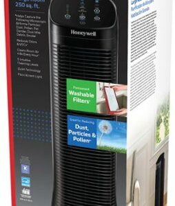 Honeywell - HFD320 Air Genius 5 Air Purifier with Permanent Filter Large Rooms - Black