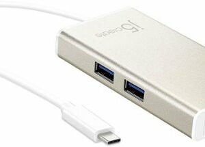 j5create - USB-C Multi-Adapter - HDMI/Ethernet/USB 3.1 HUB/PD 3.0 - Champagne Metallic