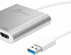 j5create - USB 3.0 to Dual HDMI Multi-Monitor Adapter - Silver