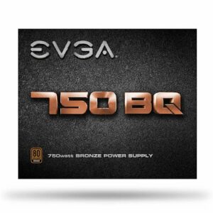 EVGA - BQ Series 750W ATX12V/EPS12V Bronze Semi Modular Power supply - Black