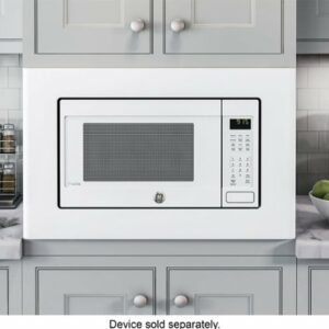 GE - Deluxe 29.8" Trim Kit for Microwaves - White