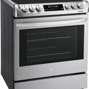 LG - 6.3 Cu. Ft. Slide-In Electric True Convection Range with EasyClean and UltraHeat 3200W Power Burner - Stainless Steel