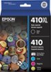 Epson - 410/410XL 5-Pack High-Yield and Standard Capacity Ink Cartridges - Cyan/Magenta/Yellow/Photo Black