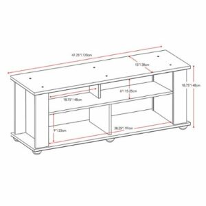 CorLiving - Bakersfield TV Stand, For TVs up to 55" - Ravenwood Black