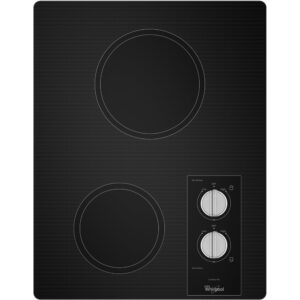 Whirlpool - 14" Electric Cooktop - Black