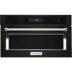 KitchenAid - 1.4 Cu. Ft. Built-In Microwave - Black Stainless Steel