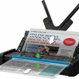 Epson - Workforce ES-200 Duplex Mobile Document Scanner - Black