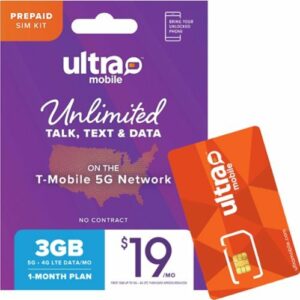 Ultra Mobile - 1-Month 3GB Prepaid SIM Card - Purple