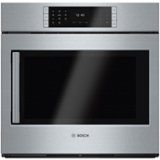 Bosch - Benchmark Series 29.8" Built-In Single Electric Convection Wall Oven - Stainless Steel