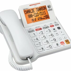 AT&T - CL4940 Corded Phone with Digital Answering System - White