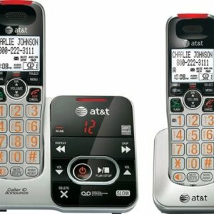 AT&T - AT CRL32202 DECT 6.0 Expandable Cordless Phone System with Digital Answering System - Silver