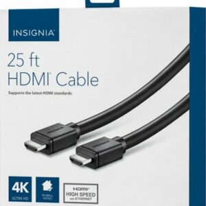 Insignia™ - 25' 4K Ultra HD HDMI Cable - Black