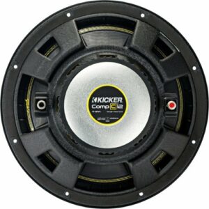 KICKER - CompC 12" Single-Voice-Coil 4-Ohm Subwoofer - Black