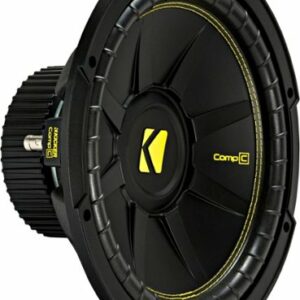 KICKER - CompC 12" Single-Voice-Coil 4-Ohm Subwoofer - Black