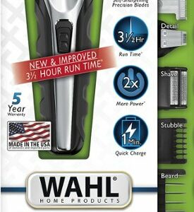 Wahl - Lithium Ion Rechargeable Trimmer - Black/silver