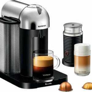 Nespresso - Vertuo Chrome by Breville with Aeroccino3 - Chrome