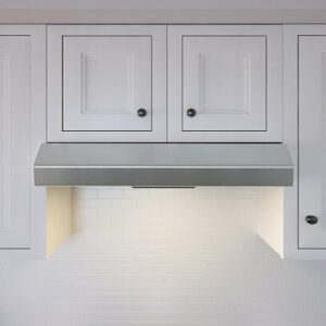 Zephyr - Breeze II 36 in. 400 CFM Under Cabinet Range Hood with LED Light in Stainless Steel - Stainless Steel