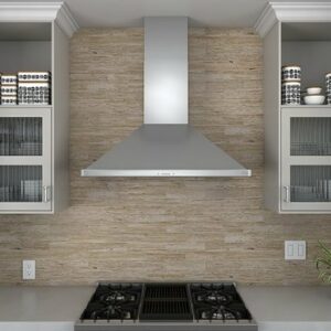 Zephyr - Siena 30 in. 650 CFM Wall Mount Range Hood with LED Light - Stainless Steel