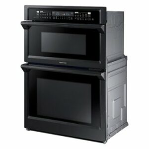 Samsung - 30" Microwave Combination Wall Oven with Steam Cook and WiFi - Black Stainless Steel