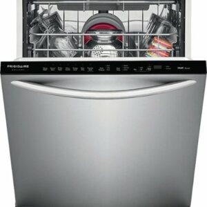 Frigidaire - Gallery 24" Top Control Built-In Dishwasher with Stainless Steel Tub, 49 dba - Stainless Steel