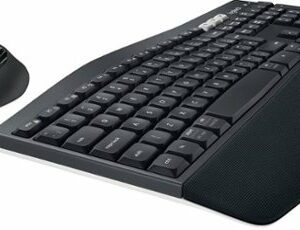 Logitech - MK850 Performance Full-size Wireless Keyboard and Mouse Combo for PC and Mac - Black