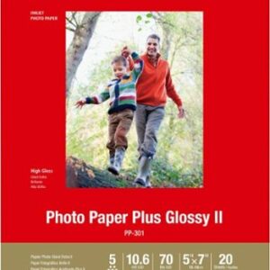 Canon - Photo Plus II Glossy Photo 5.12" x 7.1" 20-Count Paper